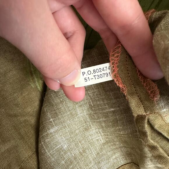 Tommy Bahama Men’s XXL 100% Linen Hawaiian Camp Shirt Hula Girl Palm Tree Print - Picture 8 of 10